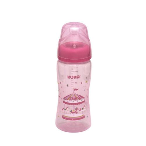 Mamadeira Essential Bico Big Orto Anticólica Rosa Kuka 330ml