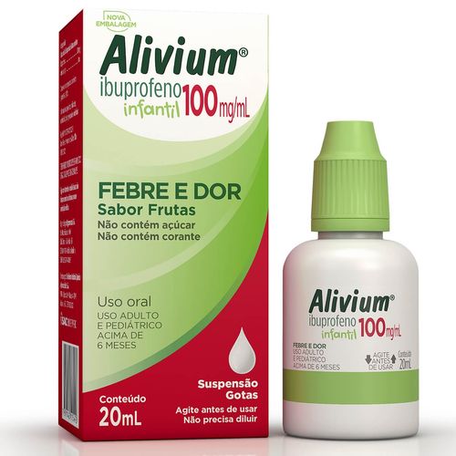 Alivium 100mg/ml Suspensão de Uso Oral Frasco Gotejador 20ml