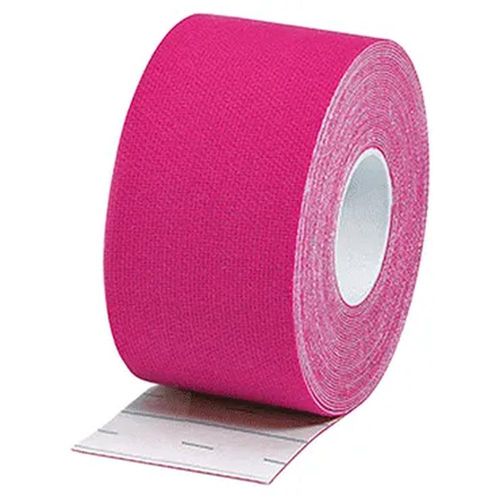 Bandagem Adesiva Elástica Kinesio Pauher 5cm X 5m Rosa com 1 Unidade