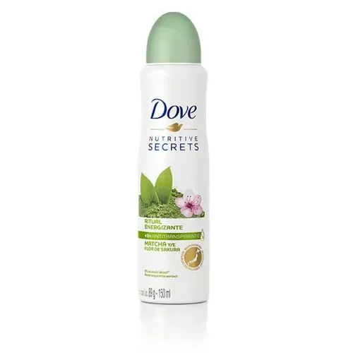 Desodorante Antitranspirante Aerosol Dove Nutritive Secrets Ritual Energizante Matcha e Flor de Sakura 150ml