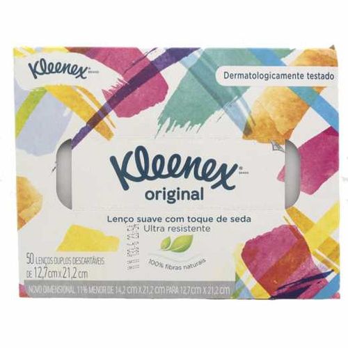 Lenços de Papel Kleenex com 50 unidades