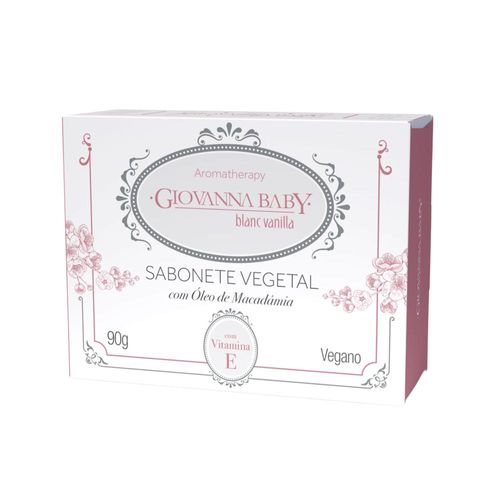 Sabonete Vegetal Retangular Giovanna Baby Blanc Vanilla 90g