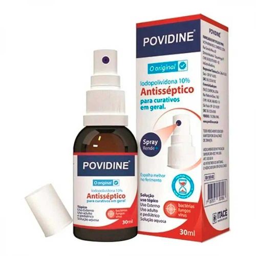 Povidine Frasco Spray Solução de Uso Dermatológico 30ml
