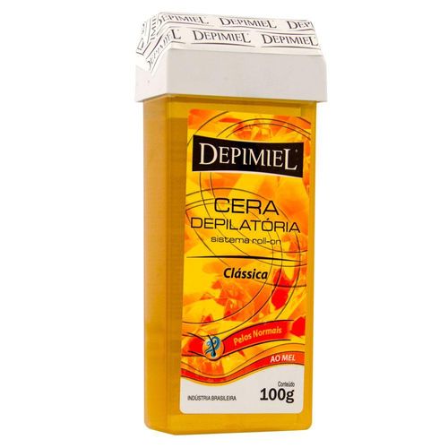 Cera Depilatória Roll-On Depimiel Clássica Mel 100g