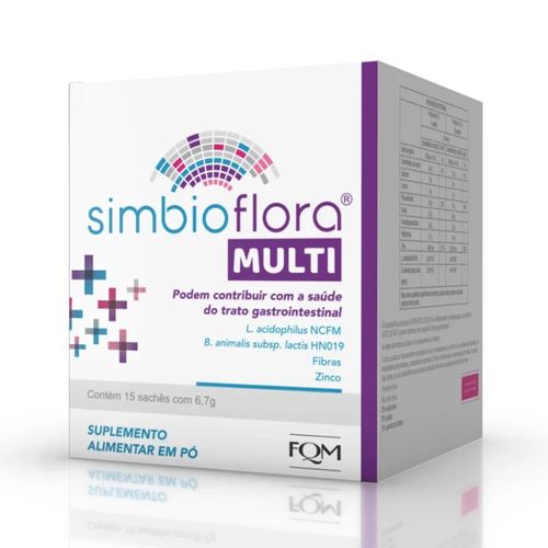 Simbioflora Multi Pó para Solução de Uso Oral com 15 Sachês com 6,7g