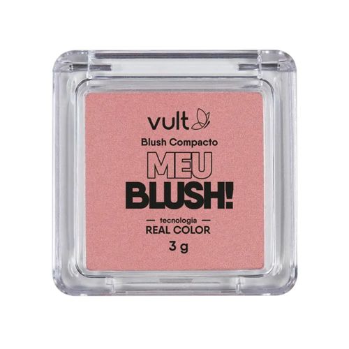 Meu Blush Compacto Vult Rosa Perolado 3g