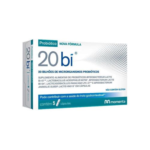 Probiótico 20 Bí Momenta com 5 Cápsulas