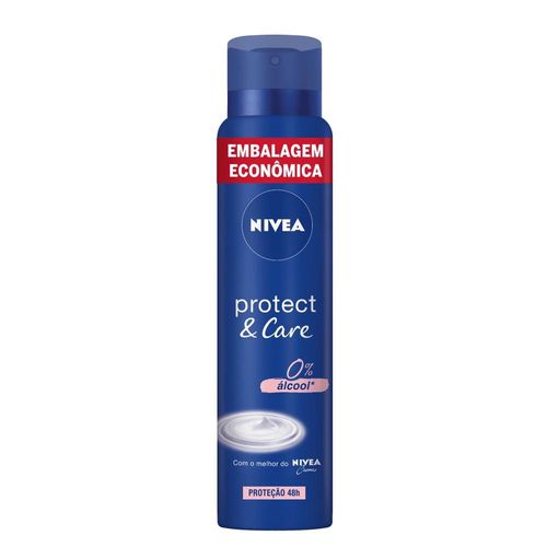 Desodorante Nivea Aerossol Protect Care 48H Feminino Embalagem Economica 200ml