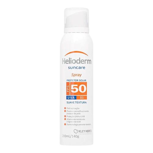 Protetor Solar FPS 30 Spray Helioderm Suncare 200ml
