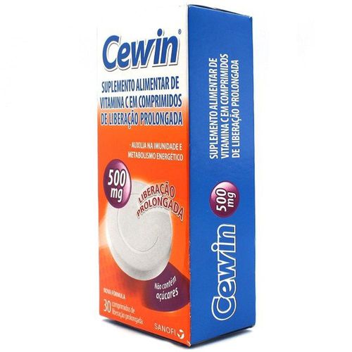 Vitamina C 500mg Cewin com 30 Comprimidos de Liberação Prolongada