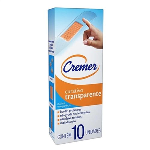 Curativo Cremer Transparente Caixa com 10 Unidades