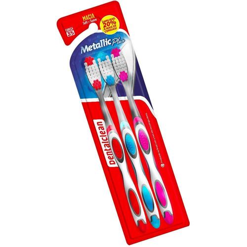 Dental Cl Met Plus Escova Dental 35 Macia Pague 2 e Leve 3 Unidades