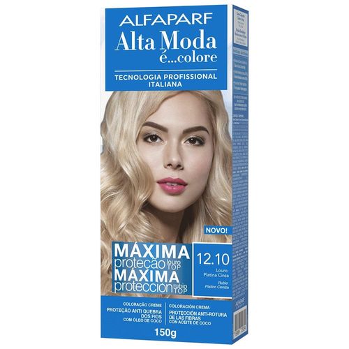 Coloração Alta Moda É... Colore N° 12.10 Louro Platina Cinza com 1 Unidade