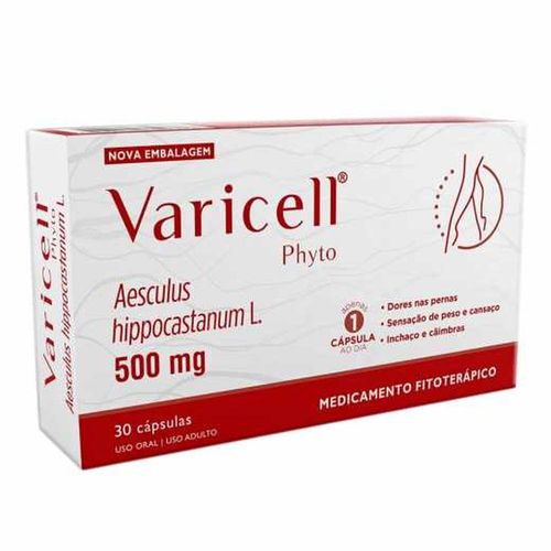 Varicell Phyto 500mg com 30 Cápsulas Duras