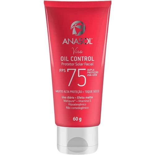 Protetor Solar Facial Viso Oil Control FPS 75 Anasol 60g