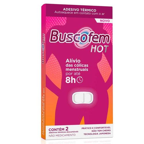 Buscofem Hot Adesivos Térmicos com 2 Unidades