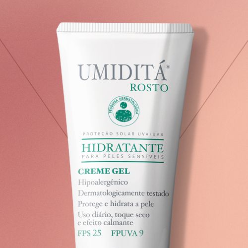 Creme Gel Hidratante Umiditá Rosto FPS 25 50ml