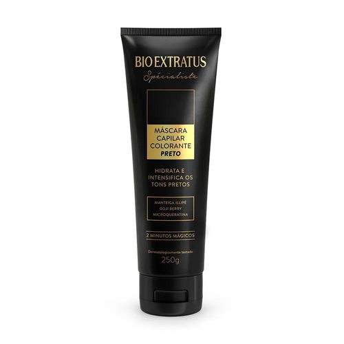 Máscara Colorante Bio Extratus Preto 2 Minutos Mágicos 250g