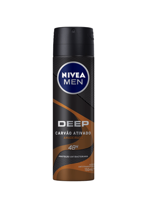 Desodorante Aerosol Nivea Men Deep Amadeirado 150ml