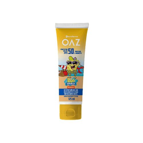 Protetor Solar Bob Esponja OAZ FPS 50 125ml