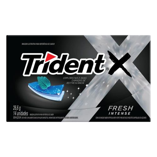 Display com Gomas de Mascar 14S Fresh Intense Zero Açúcar Trident 26.6g