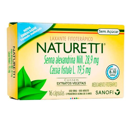 Naturetti 28,9mg + 19,5mg com 16 Cápsulas Gelatinosas Duras