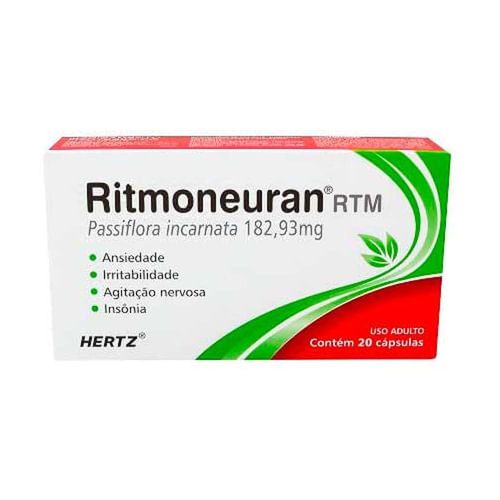 Ritmoneuran RTM 182,93mg com 20 Cápsulas