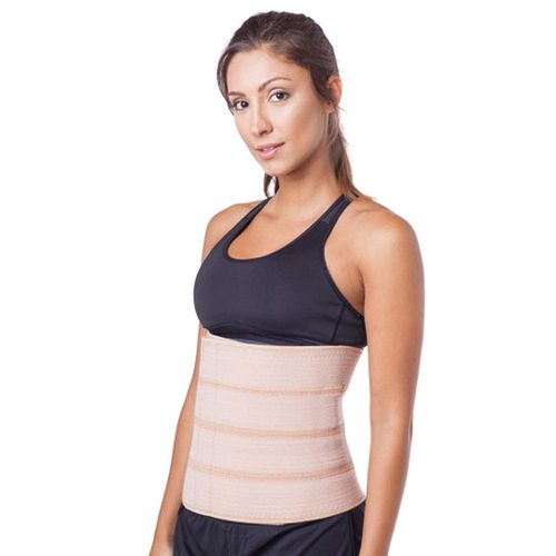 Faixa Elástica Abdominal 4 Gomos Bege Tamanho G Kestal com 1 Unidade