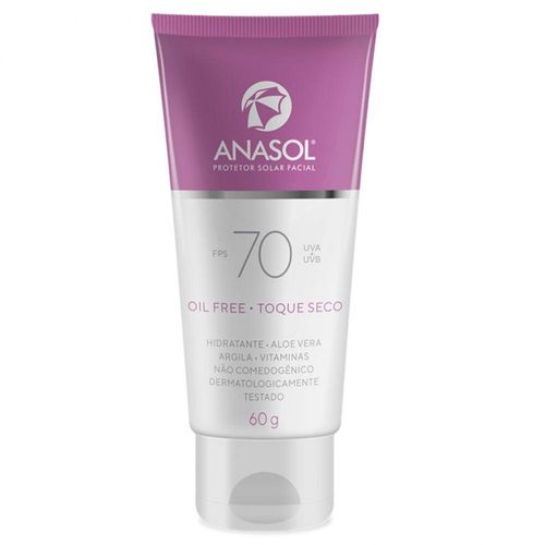 Anasol Clinicals Protetor Solar Facial FPS 70 Oil Free 60g