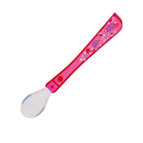 Colher de Silicone Oceano Rosa 4 Meses+ Lolly com 1 Unidade