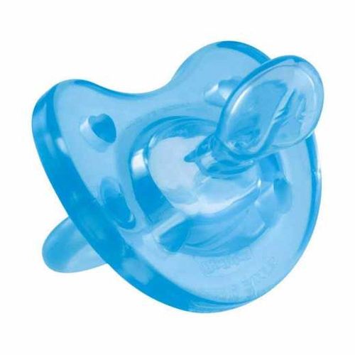 Chupeta Kuka Soft Silicone Azul Tamanho 2 com 1 Unidade