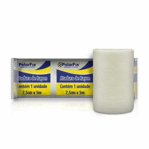 Curativo Atadura de Rayon Medi House 7,5cm X 5m Estéril com 1 Rolo