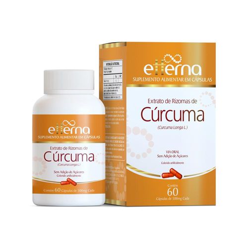 Extrato de Rizomas de Cúrcuma Etterna com 60 Cápsulas