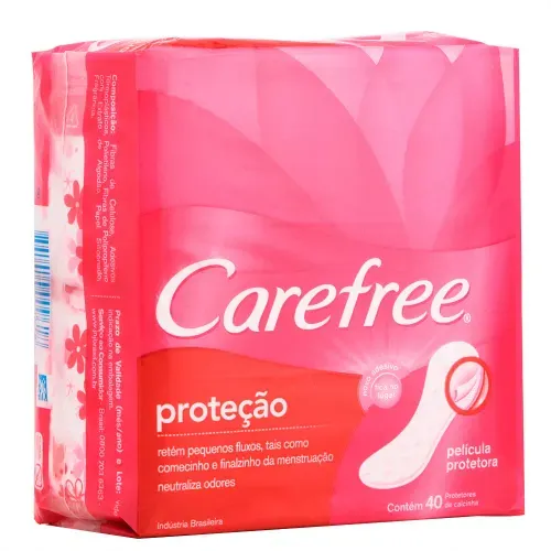 Absorvente Carefree Proteção com Perfume 40 Unidades