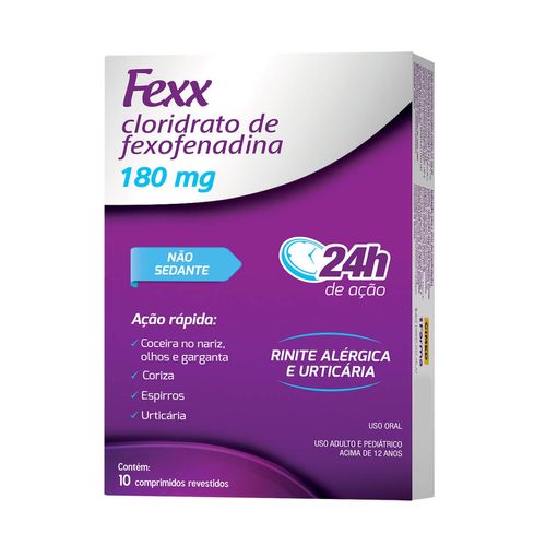 Fexx 180mg com 10 Comprimidos Revestidos