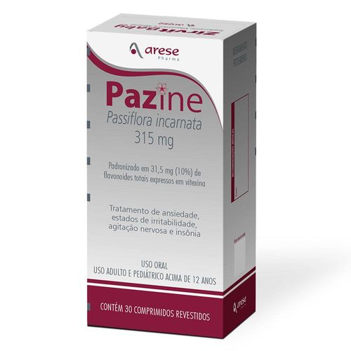Pazine 315mg com 30 Comprimidos Revestidos