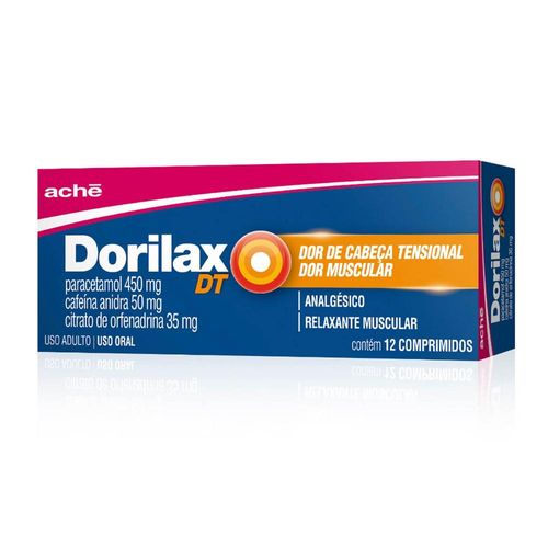Dorilax Dt 450mg + 50mg + 35mg com 12 Comprimidos