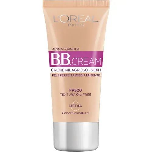 BB Cream L'Oréal Pele Média Oil-Free FPS 20 30ml