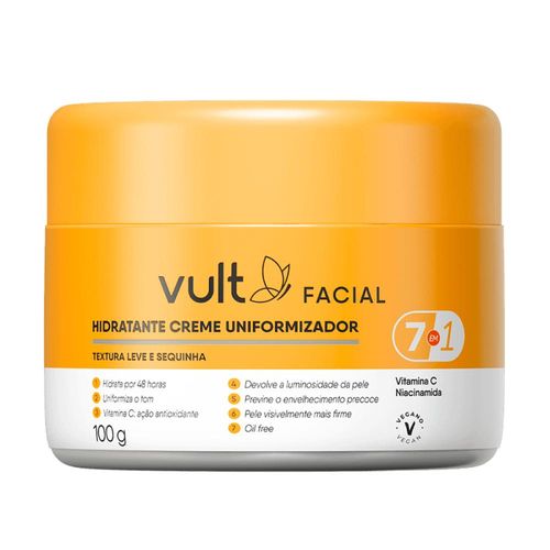 Creme Hidratante Vult Uniformizador 7 em 1 100g