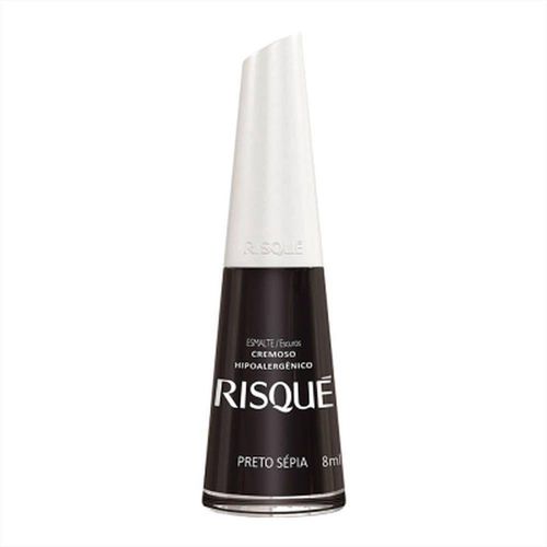 Esmalte Risqué Cremoso Preto Sépia 8ml