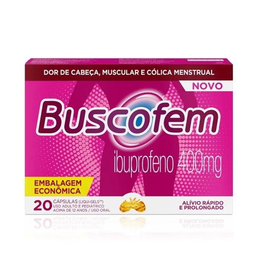 Buscofem 400mg com 20 Cápsulas Moles
