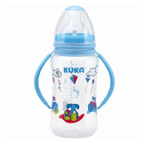 Mamadeira Natural Ortodôntica Nº2 Big Alça Kuka Azul 330ml