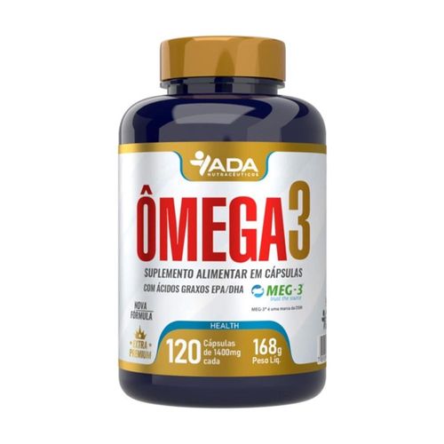 Ômega 3 1000mg Ada Nutracêuticos com 120 Cápsulas