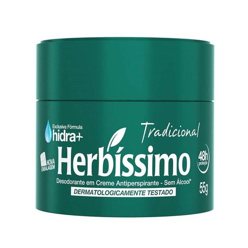 Desodorante Creme Herbíssimo Tradicional Com 55g