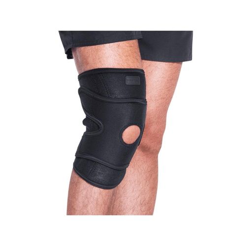 Joelheira 4 Ajustes Kestal com Hastes de Aço Flexível Preto Tamanho Único com 1 Unidade