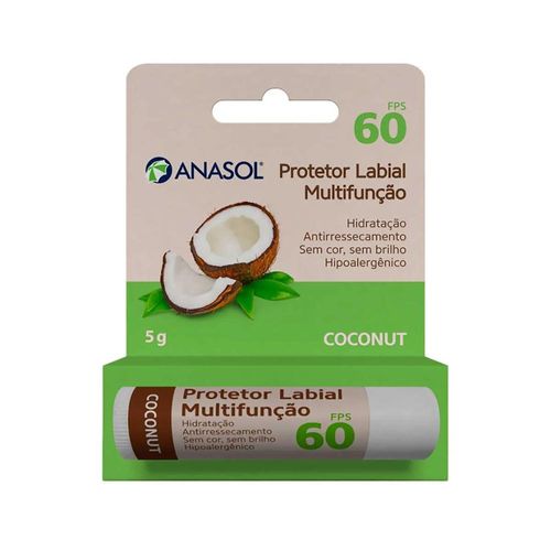 Protetor Labial Anasol Multifunção Coconut 5g