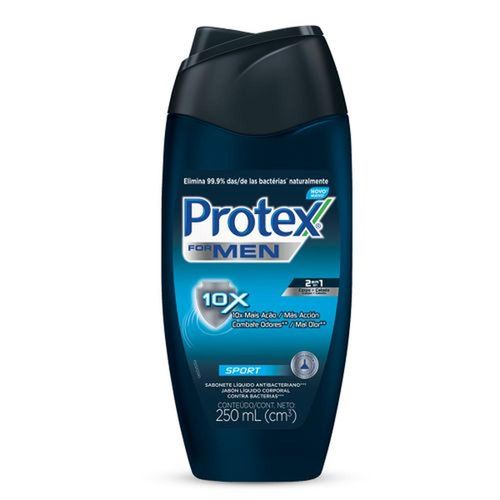 Sabonete Líquido Antibacteriano para Corpo Protex Men Sport 250ml