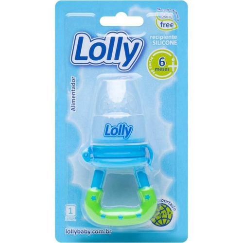 Alimentador Infantil Lolly Silicone Net Azul com 1 Unidade