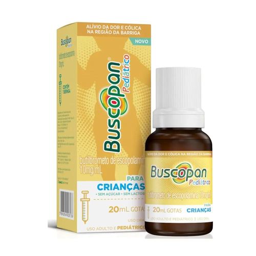 Buscopan Pediátrico 10mg/ml com Seringa Dosadora Solução de Uso Oral Frasco Gotejador 20ml