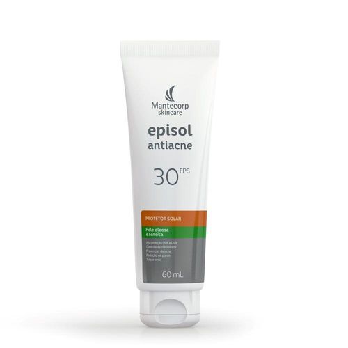 Protetor Solar Episol Antiacne Pele Oleosa e Acneica FPS 30 60ml